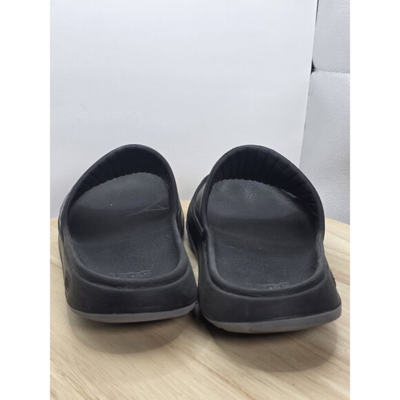 UGG Wilcox Slide Black Grey Block Logo Men's Slide Sandals  Size 9M - Picture 6 of 8